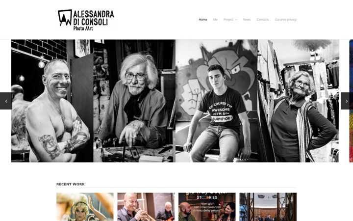 Skärmbild av alessandradiconsoli.com