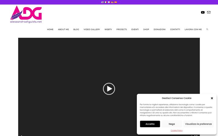 Screenshot of alessandradiguida.net