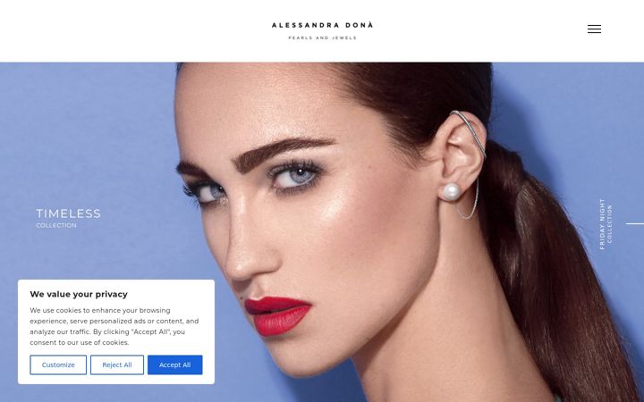 Screenshot of alessandradona.com