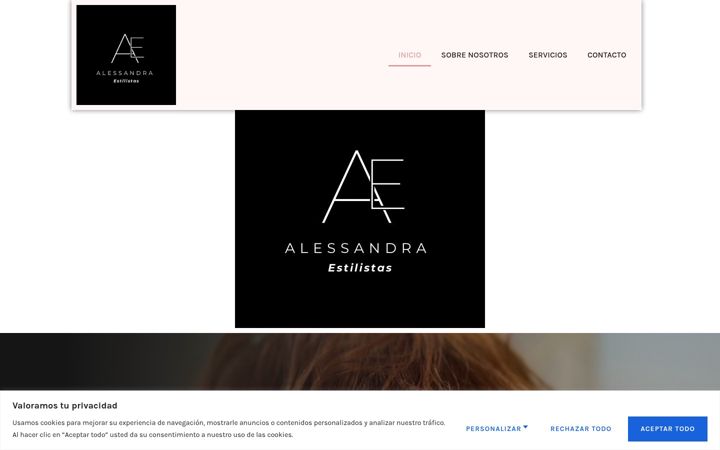 Screenshot of alessandraestilistas.es