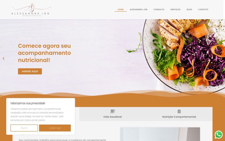 Skjámynd af alessandrajobnutricionista.com