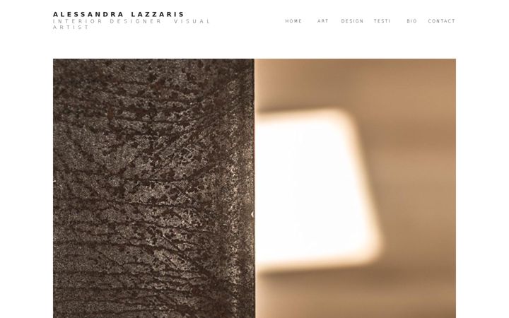 Screenshot of alessandralazzaris.com