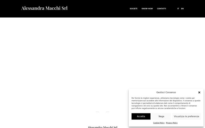 Screenshot of alessandramacchi.com