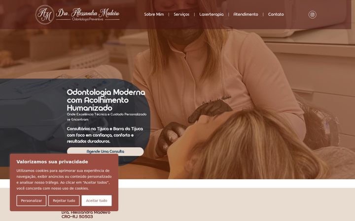 Screenshot of alessandramadeiro.com.br