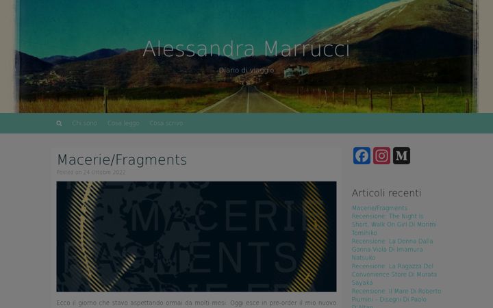 Screenshot von alessandramarrucci.it