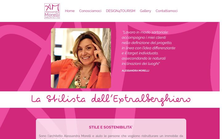 Screenshot of alessandramorelli.net