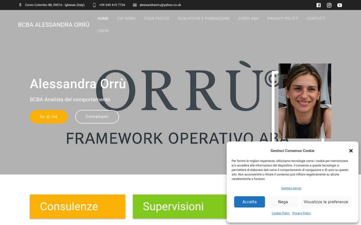 Screenshot ta' alessandraorru.com