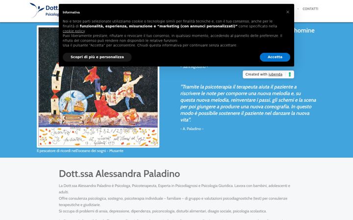 Screenshot of alessandrapaladino.it