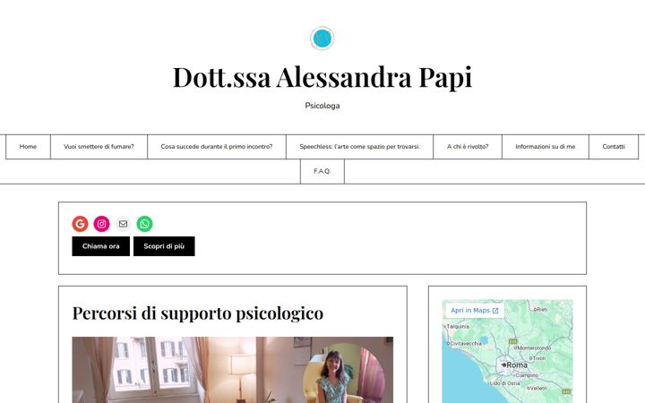 Screenshot of alessandrapapi.altervista.org