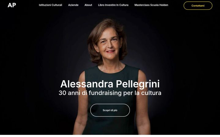 Screenshot ta' alessandrapellegrini.com