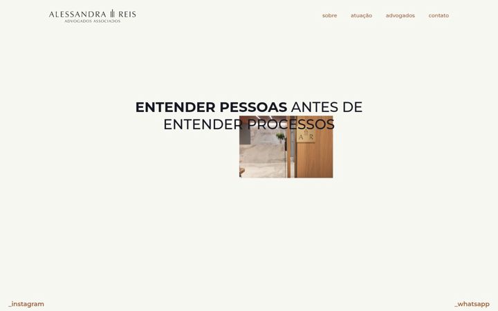 Screenshot of alessandrareis.com.br