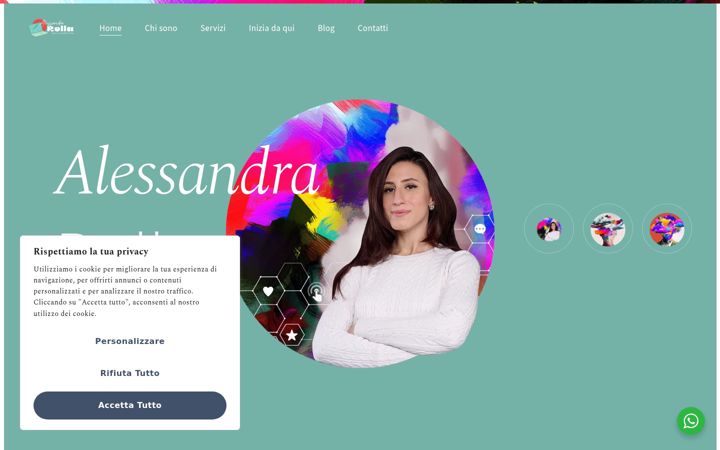 Captura de pantalla de alessandrarolla.it
