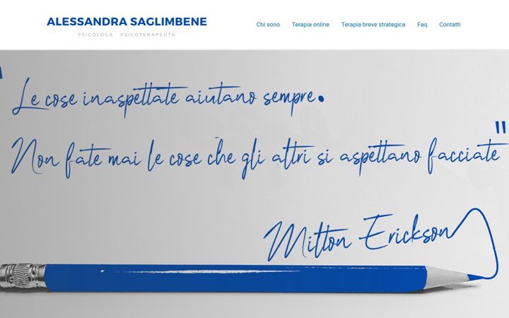 Screenshot of alessandrasaglimbene.it