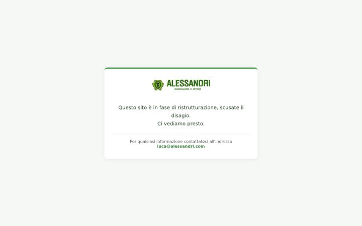 Screenshot of alessandri.com