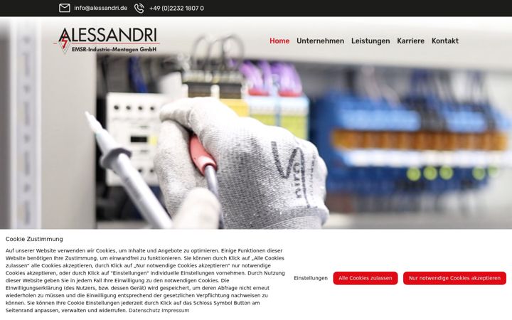 Screenshot of alessandri.de