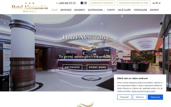 Screenshot of alessandria.cz