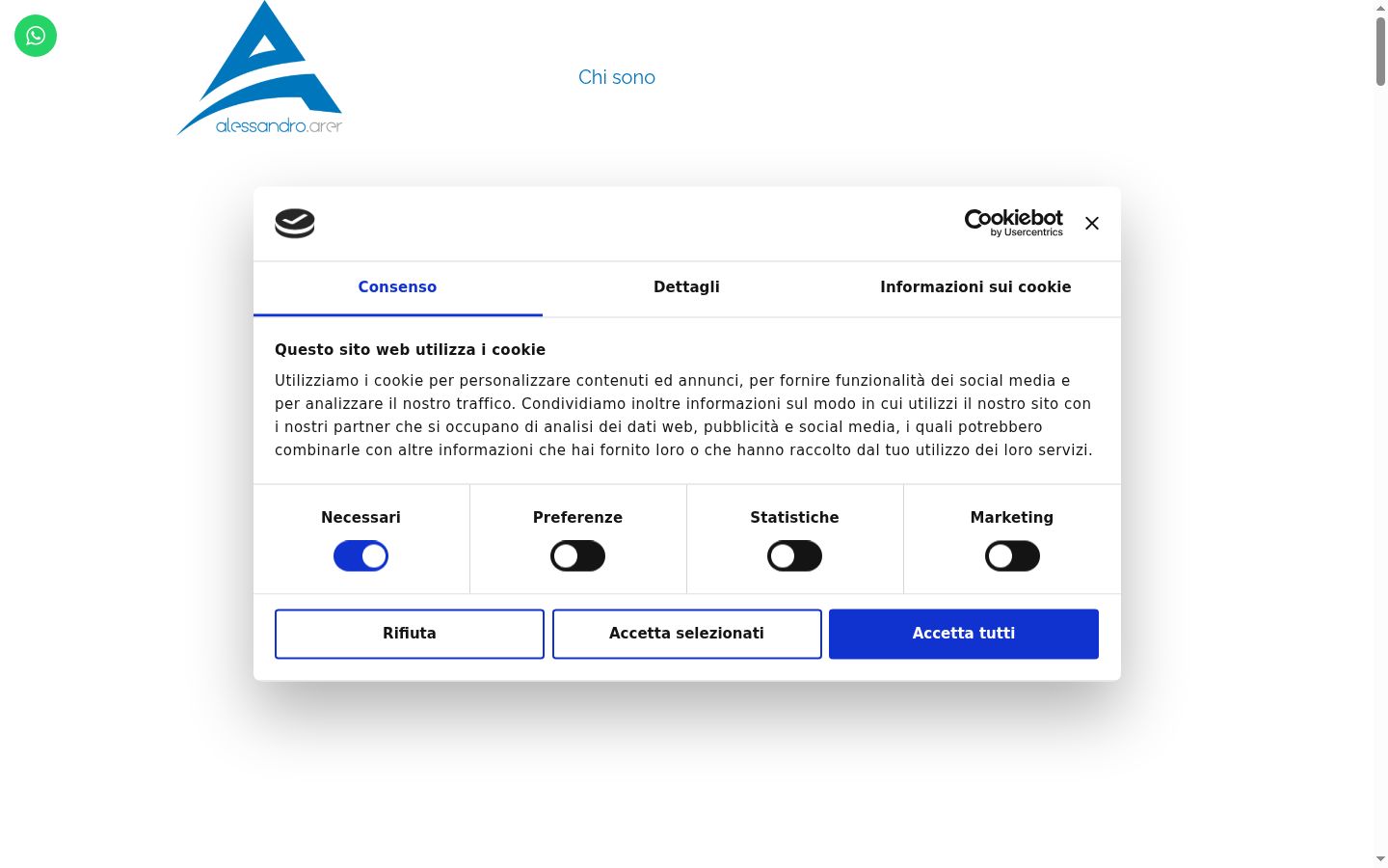 Captura de pantalla del banner de consentimiento mostrado antes de cualquier interacción
