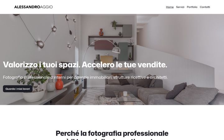 Screenshot of alessandroaggio.it