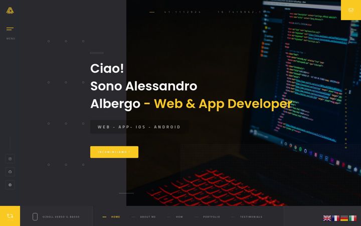 Screenshot of alessandroalbergo.it
