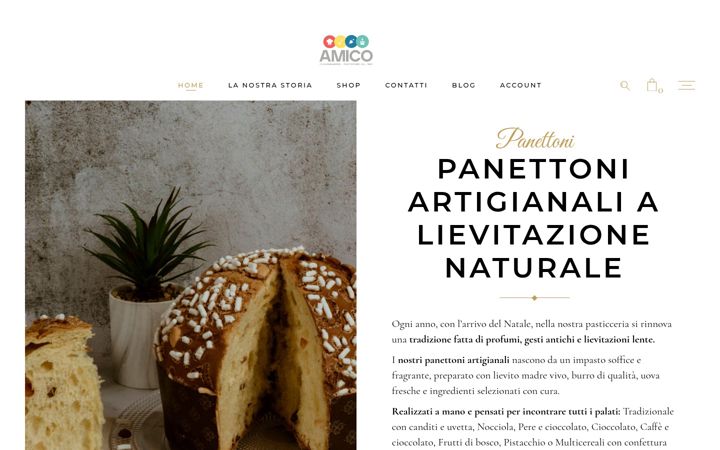 Screenshot of alessandroamicopasticceria.it
