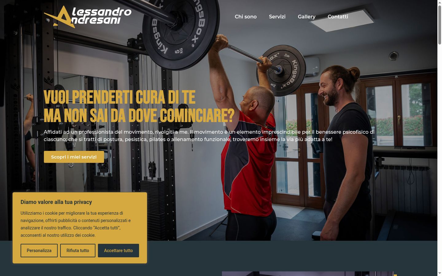 Captura de ecrã do banner de consentimento apresentado antes de qualquer interação