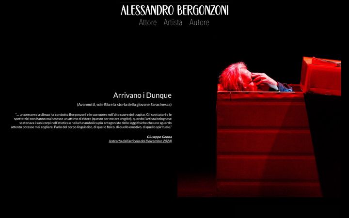 Screenshot of alessandrobergonzoni.it