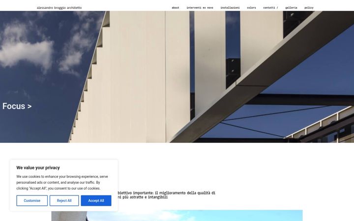 Screenshot of alessandrobroggio.it