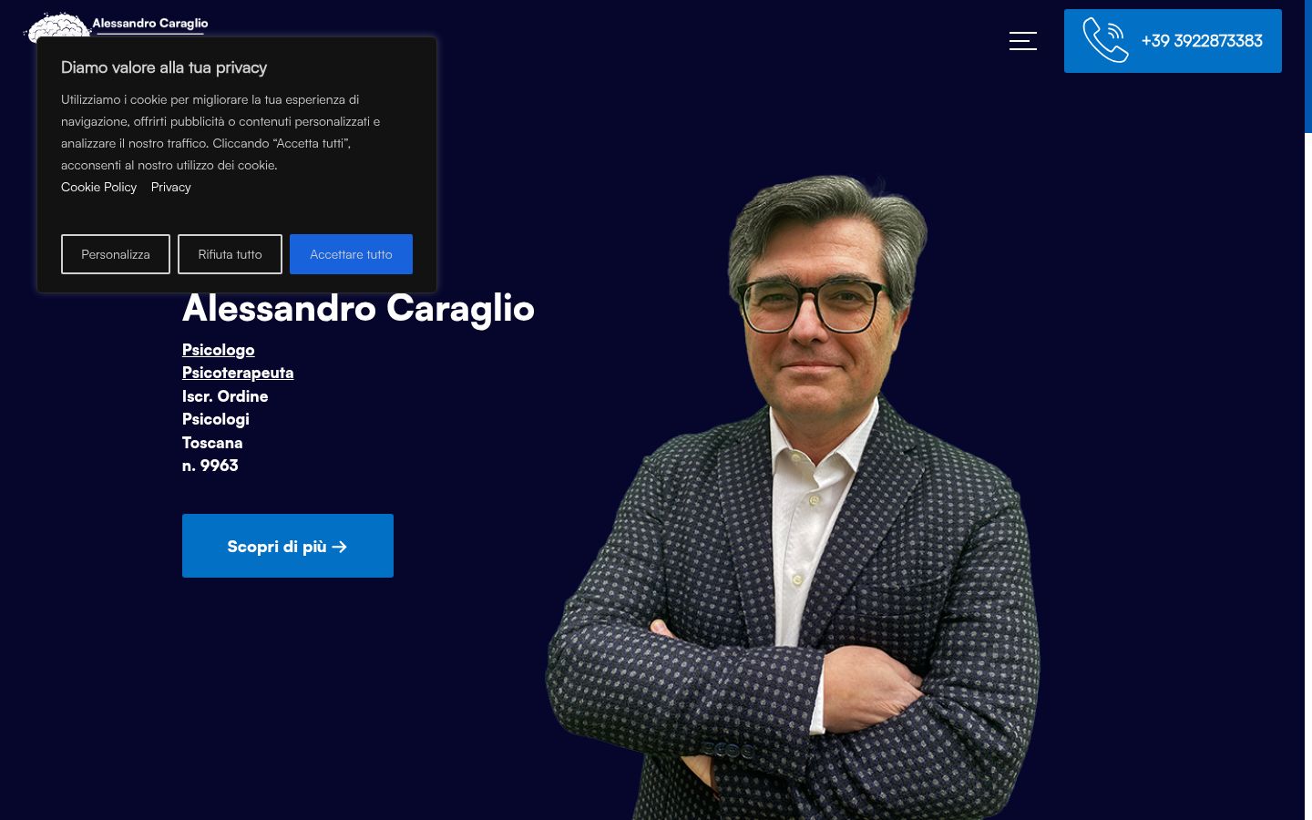 Captura de pantalla del banner de consentimiento mostrado antes de cualquier interacción