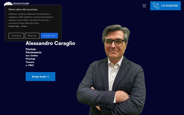 Screenshot von alessandrocaraglio.it