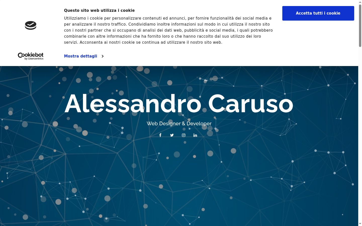 Capture d'écran de la bannière de consentement affichée avant toute interaction
