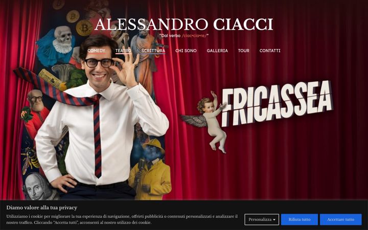Screenshot of alessandrociacci.it