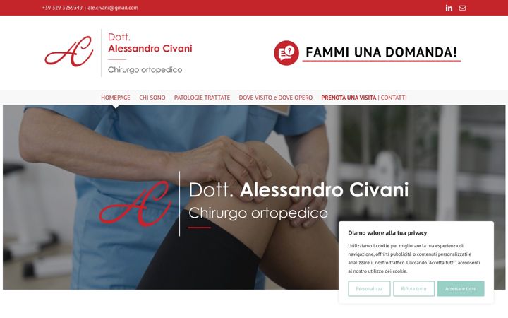 Zrzut ekranu alessandrocivani.it