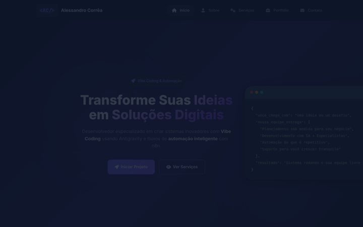 Screenshot of alessandrocorrea.com.br