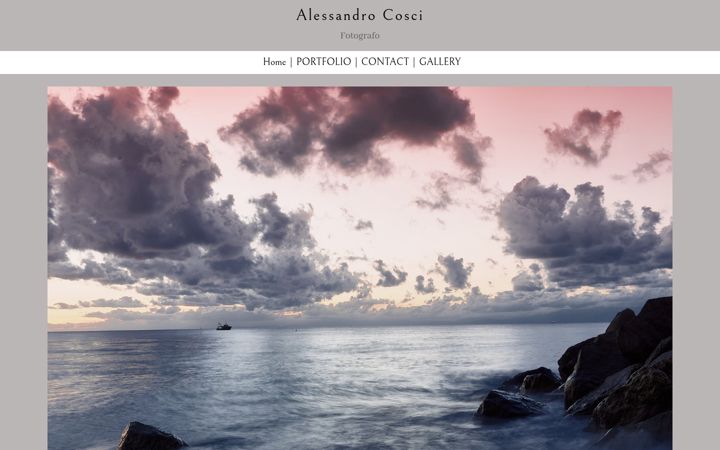 Screenshot of alessandrocosciphoto.com