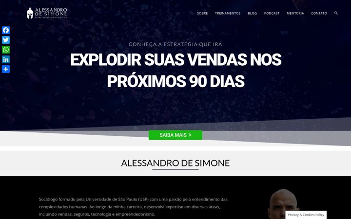Screenshot ta' alessandrodesimone.com.br