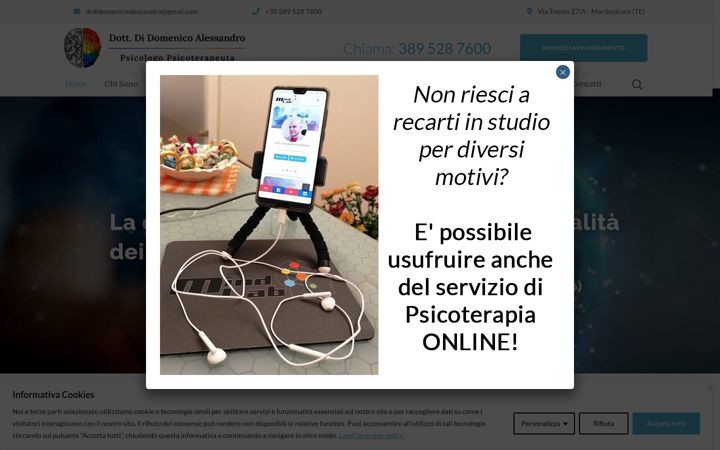 Screenshot of alessandrodidomenico.com