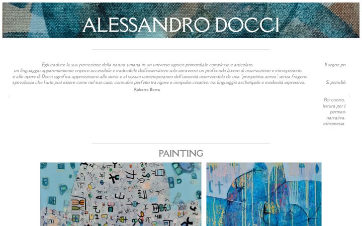 Screenshot of alessandrodocci.it