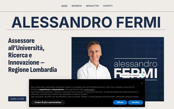 Screenshot of alessandrofermi.com