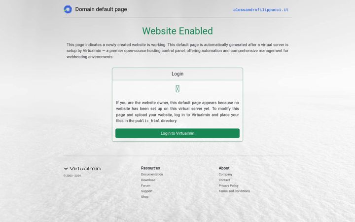 Screenshot of alessandrofilippucci.it