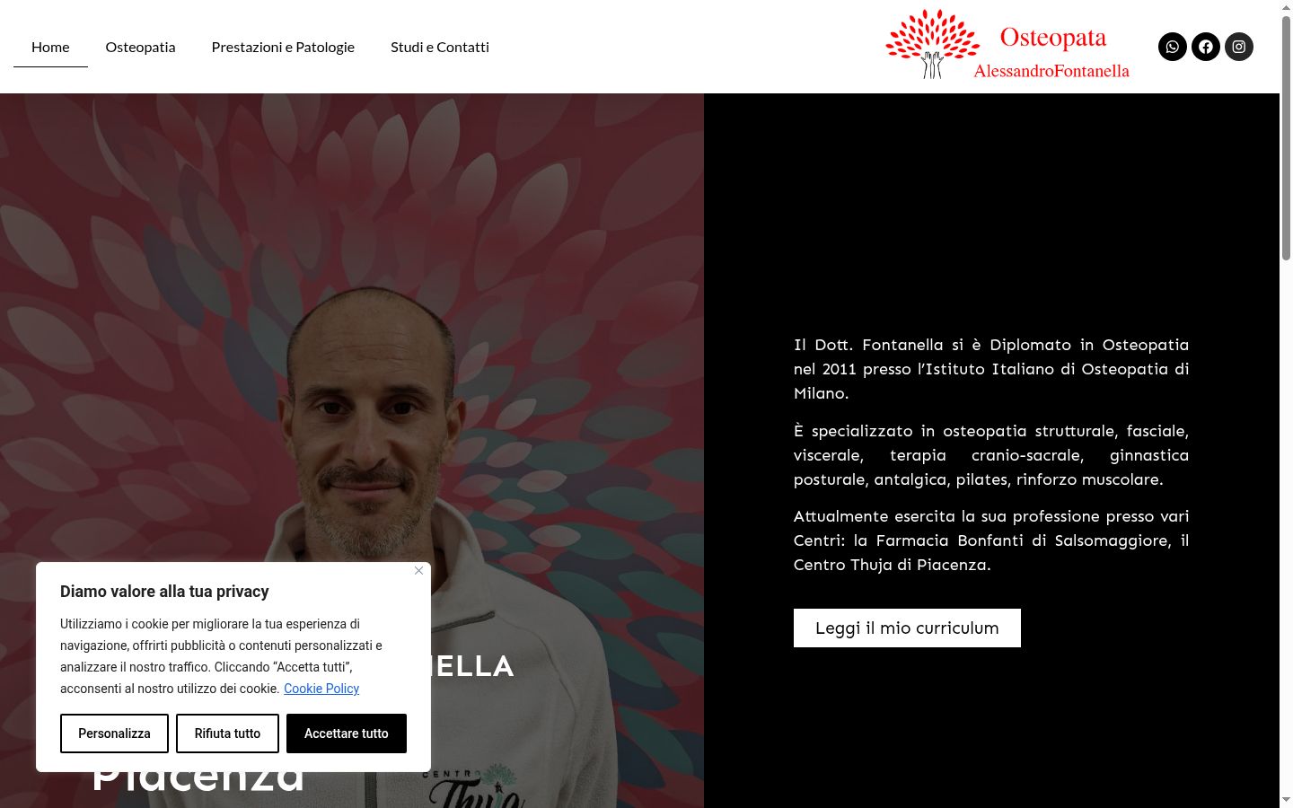 Screenshot tal-banner tal-kunsens muri qabel kwalunkwe interazzjoni