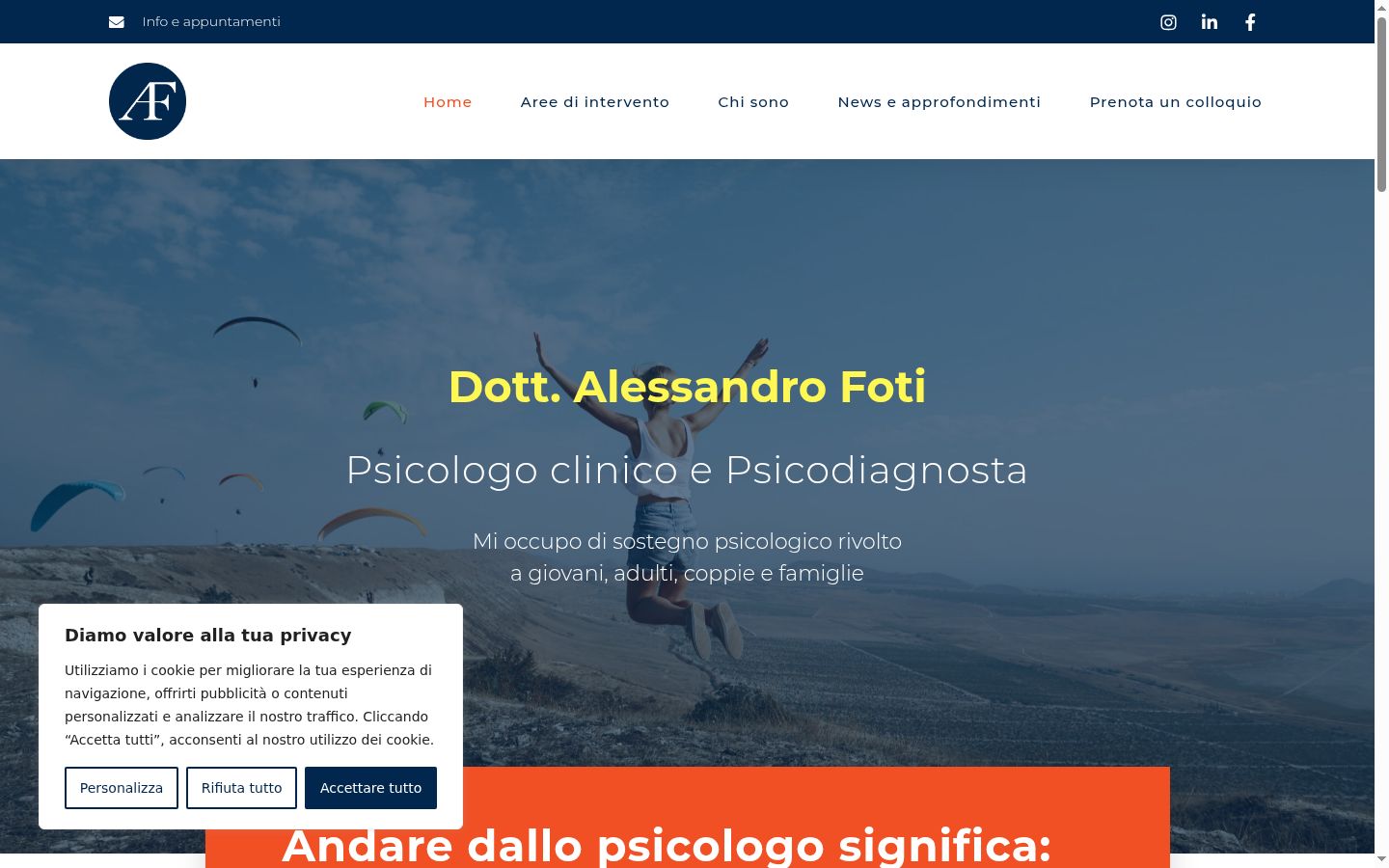 Screenshot tal-banner tal-kunsens muri qabel kwalunkwe interazzjoni