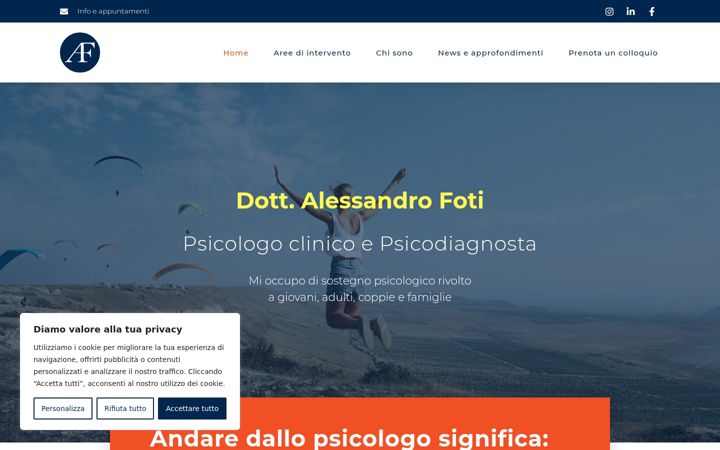 Screenshot of alessandrofoti.it