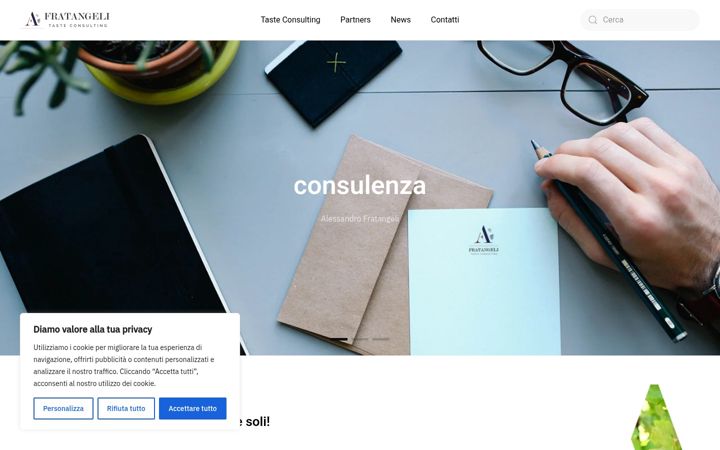Screenshot of alessandrofratangeli.com