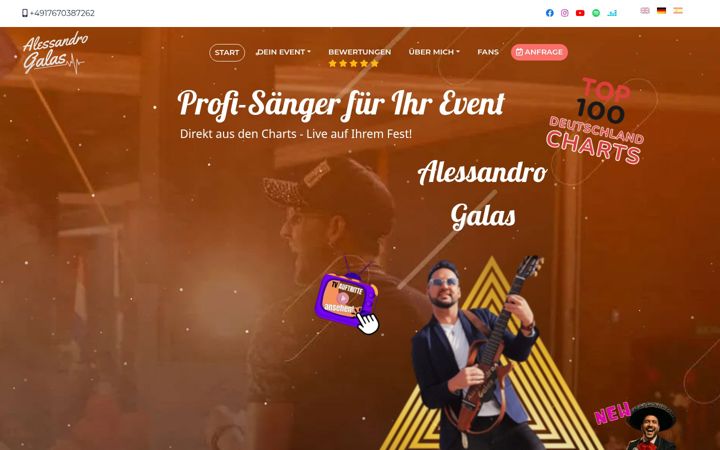Screenshot of alessandrogalas.de