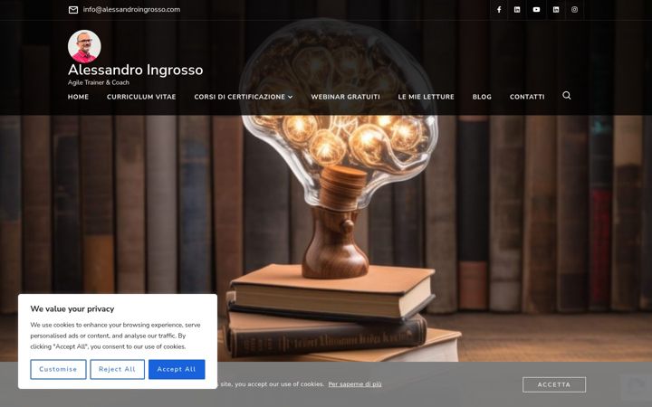 Screenshot of alessandroingrosso.com