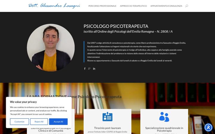 Screenshot of alessandrolasagni.com