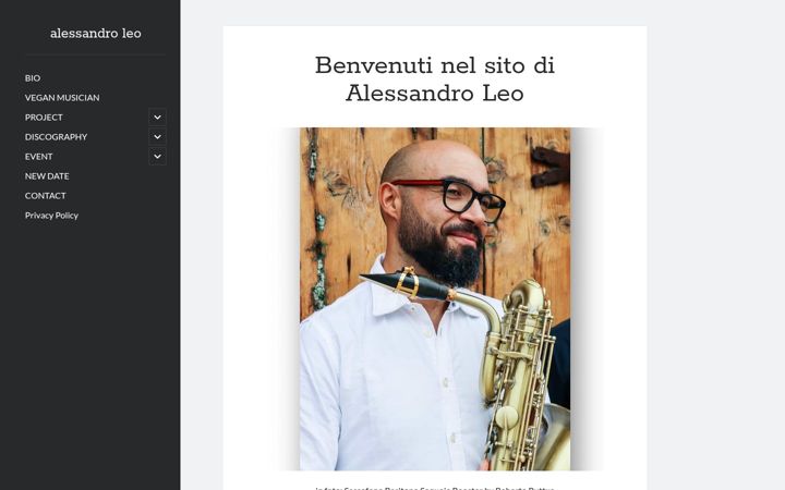 Skjermbilde av alessandroleo.com