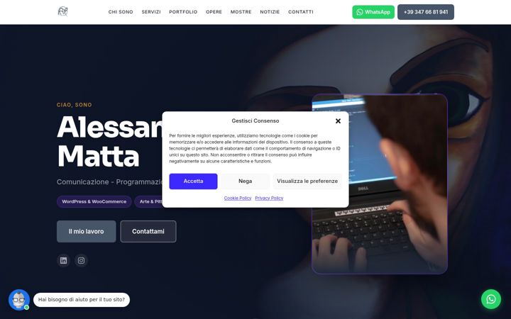 Screenshot of alessandromatta.it