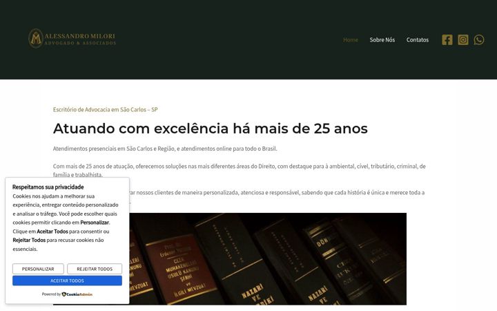 Capture d'écran de alessandromilori.com.br