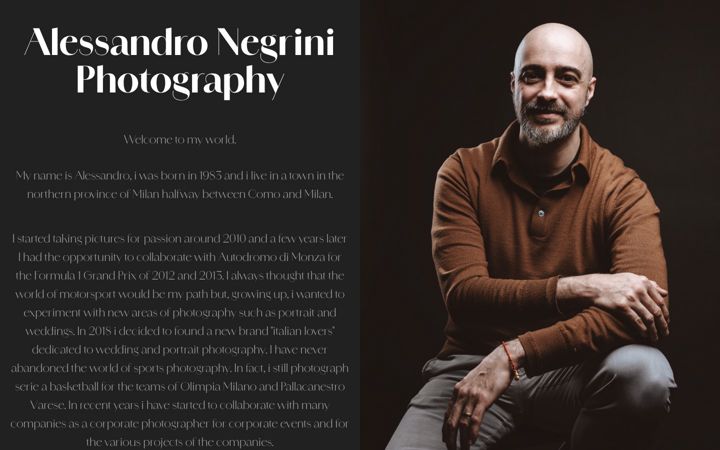 Screenshot of alessandronegriniphoto.it